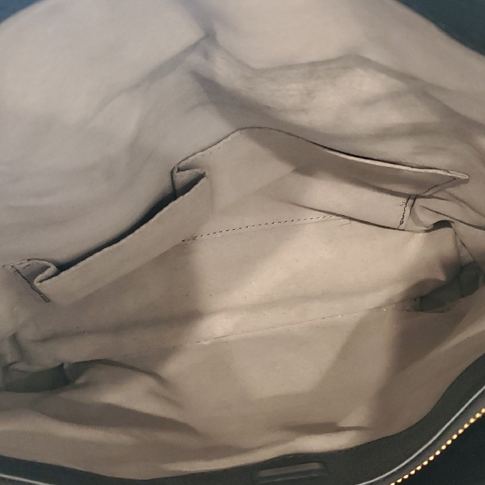 Vince Camuto Black Leather Satchel Crossbody  Handbag - Picture 9 of 16